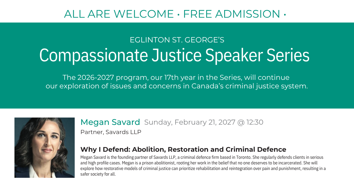 Compassionate Justice 4th Speaker Megan Savard